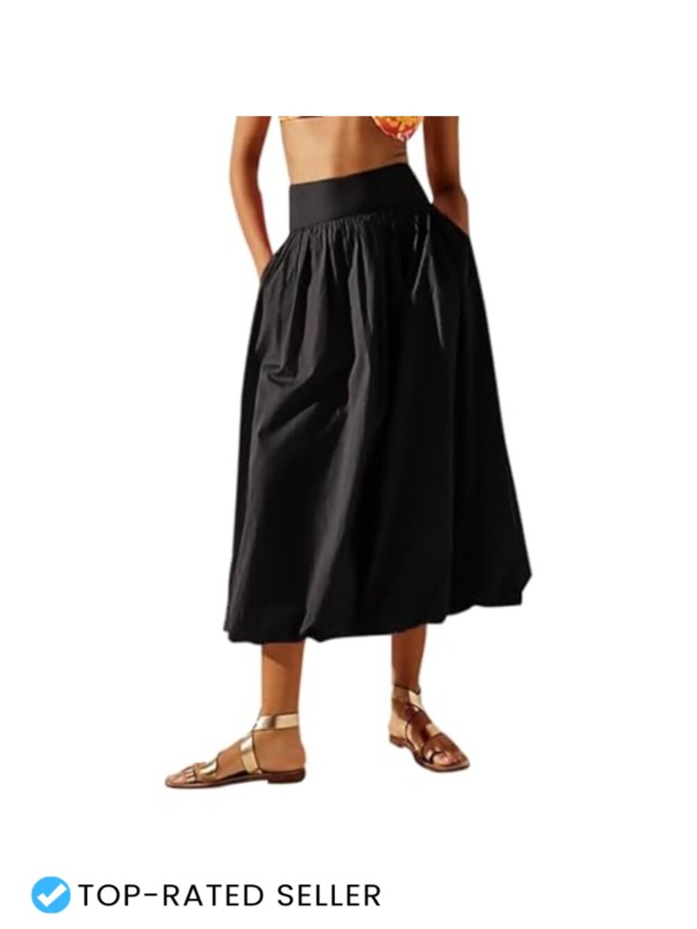 Y2K Bubble Maxi Skirt Women Summer Elastic Low Waist A Line Long Skirt Ruffle